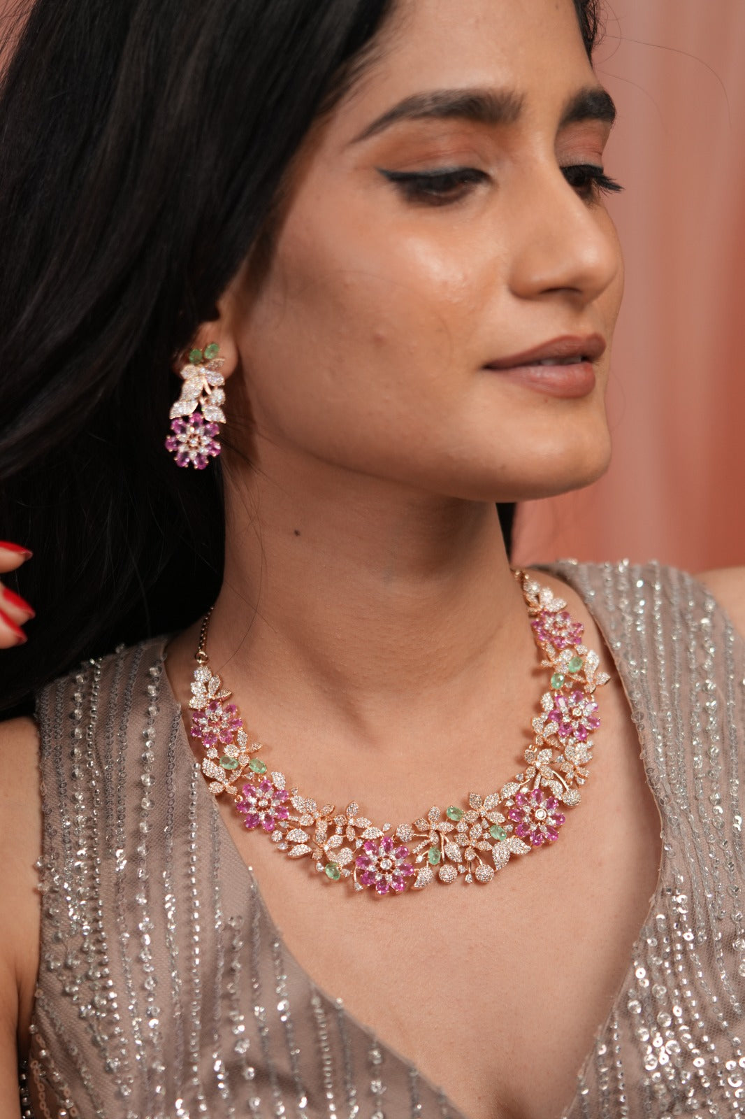 Crimson Petal Diamond Pastel Set | Enchanted Garden
