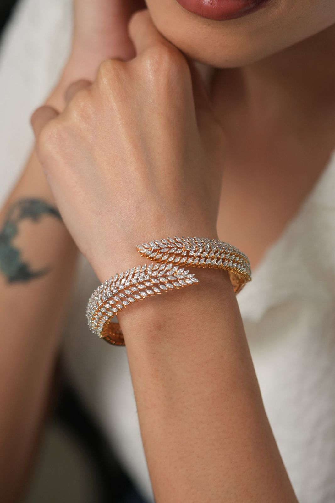 Gracy Diamond Front Openable Designer Bracelet