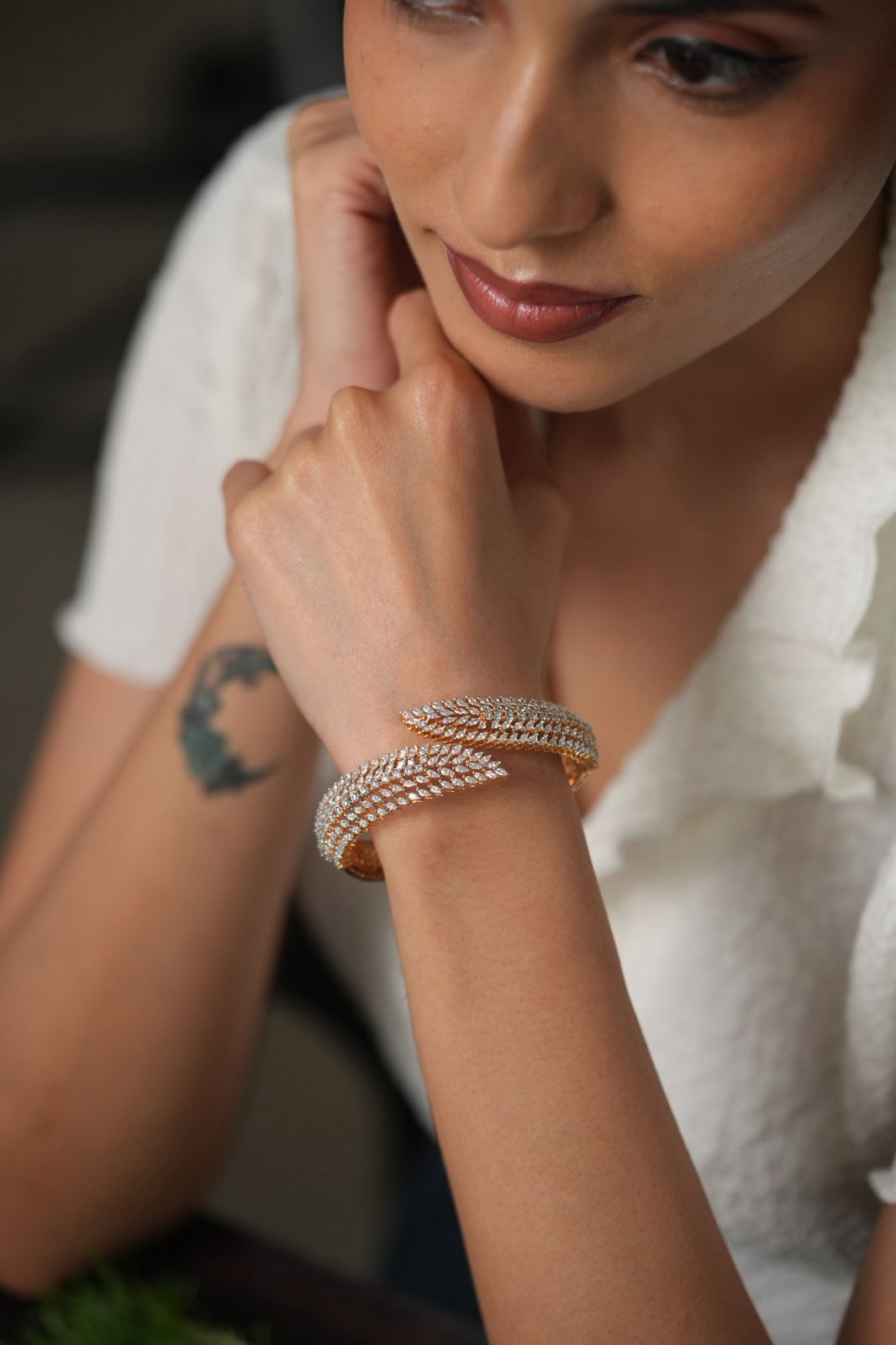 Gracy Diamond Front Openable Designer Bracelet