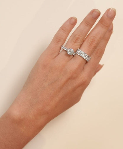 5 in 1 Silver Diamond Ring