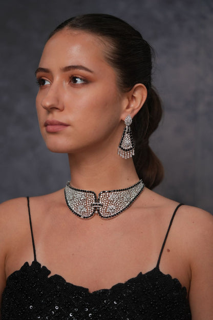 Rosette Diamond Designer Indo Western Set