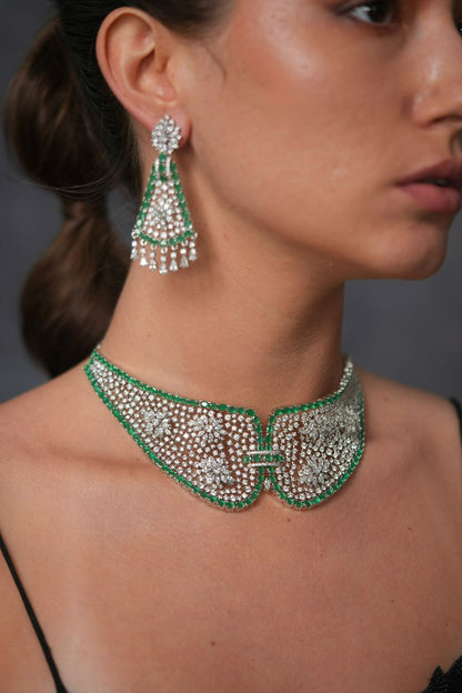 Rosette Diamond Designer Indo Western Set