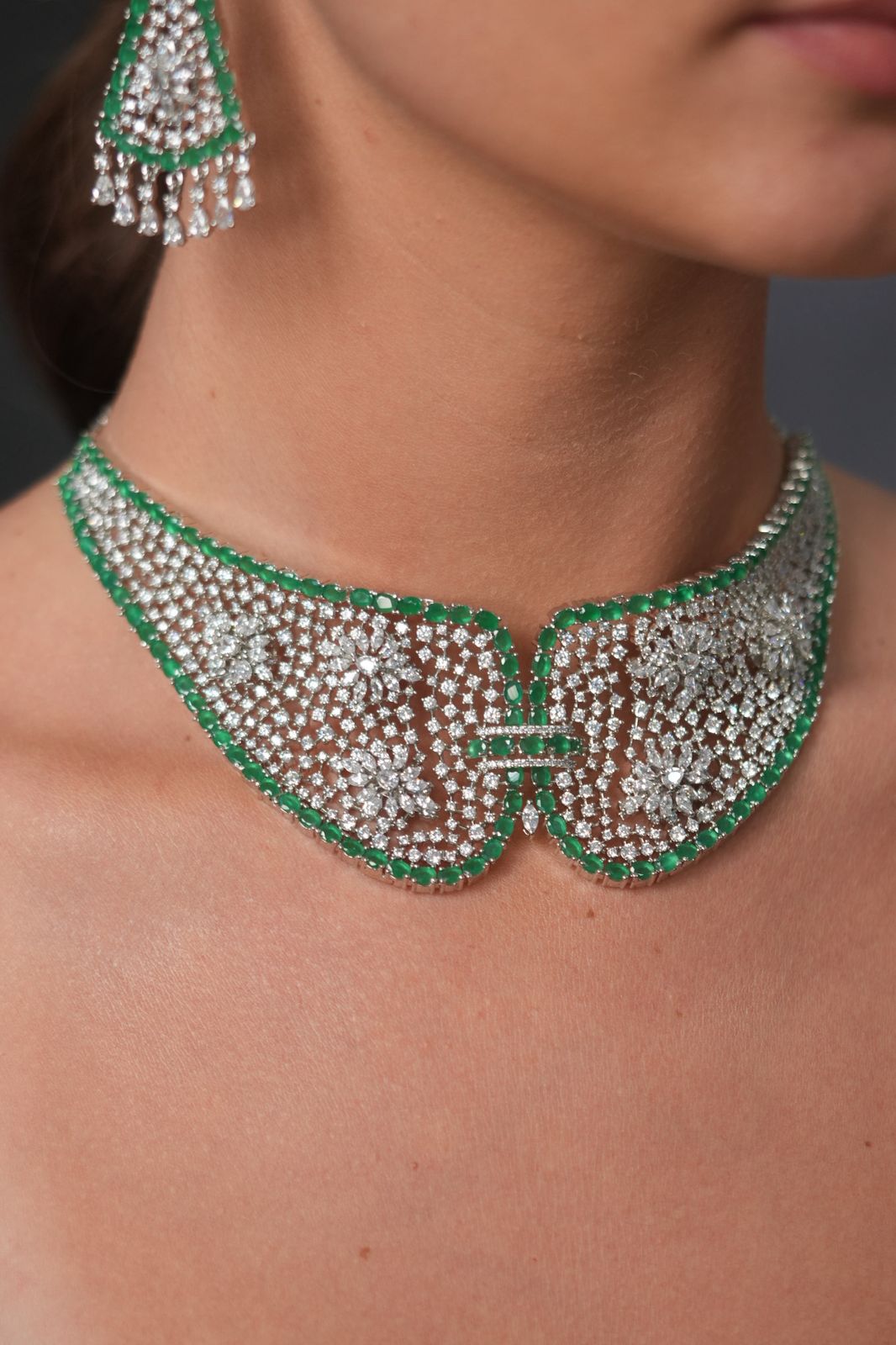 Rosette Diamond Designer Indo Western Set