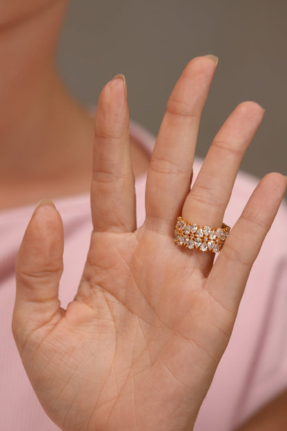 Diva Thick Designer Diamond Band Ring | Daily Wear