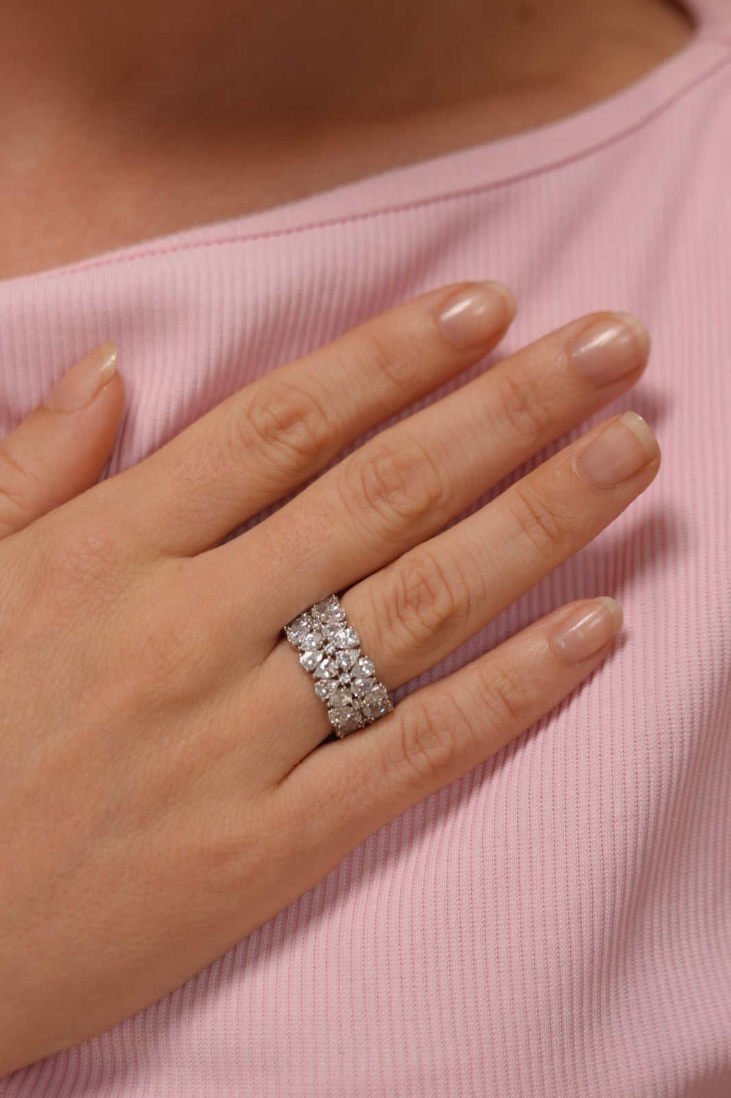 Diva Thick Designer Diamond Band Ring | Daily Wear