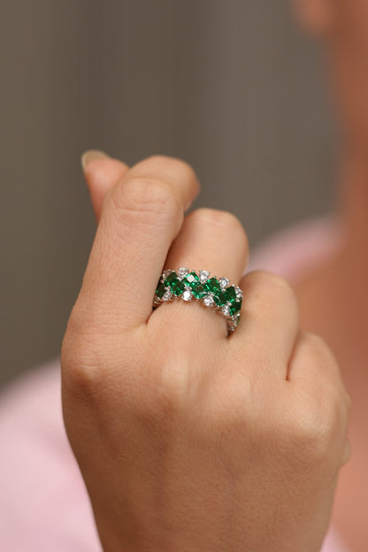 Dew Coloured Diamond Band Ring | Daily Wear