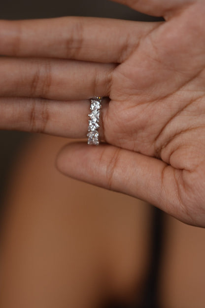 Heart Diamond Delicate Band Ring | Daily Wear