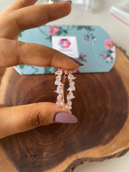 Wing it Girl Diamond Bali Hoops