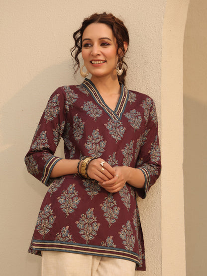 Wine Casual Cotton Top