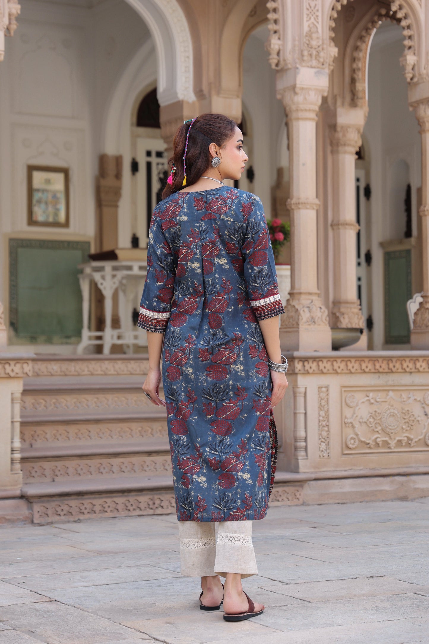 Women designer floral printed kurta