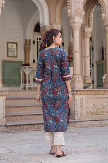 Women designer floral printed kurta