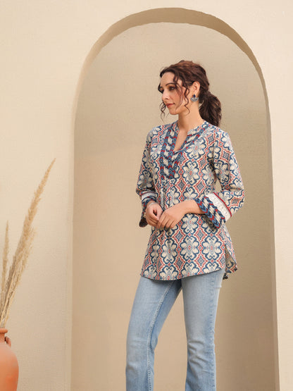 Women ethnic cotton top