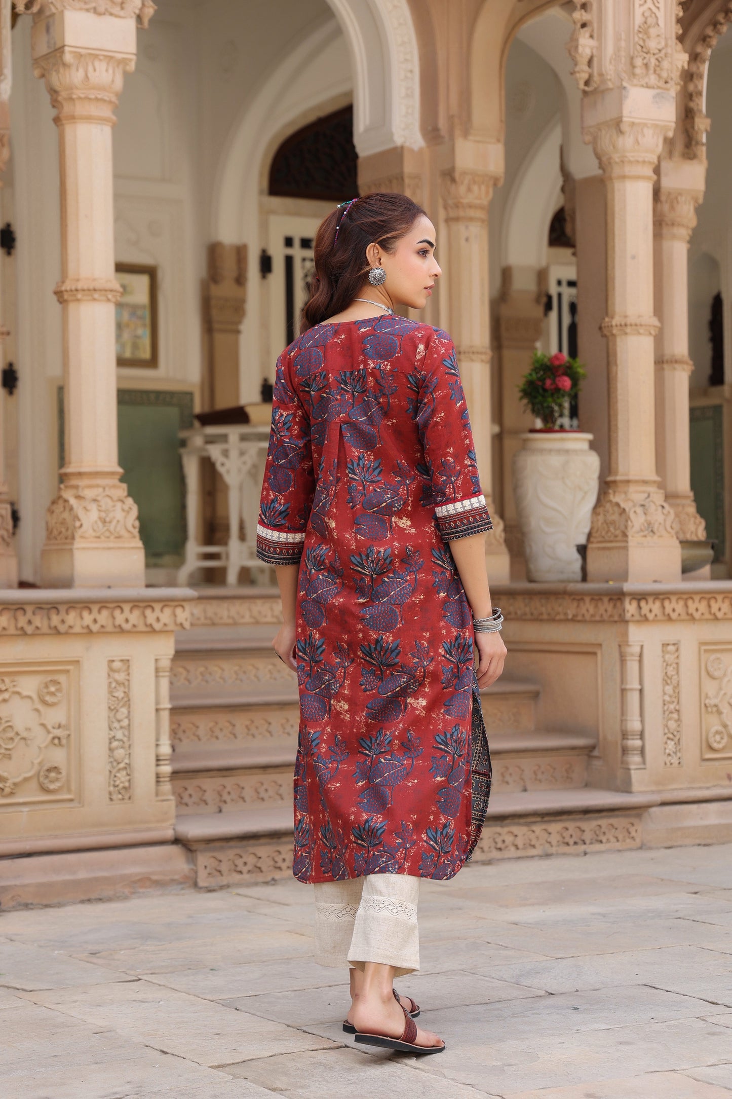 Women floral print kurta