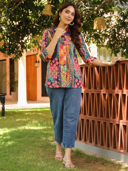 Women multicolor casual shirt