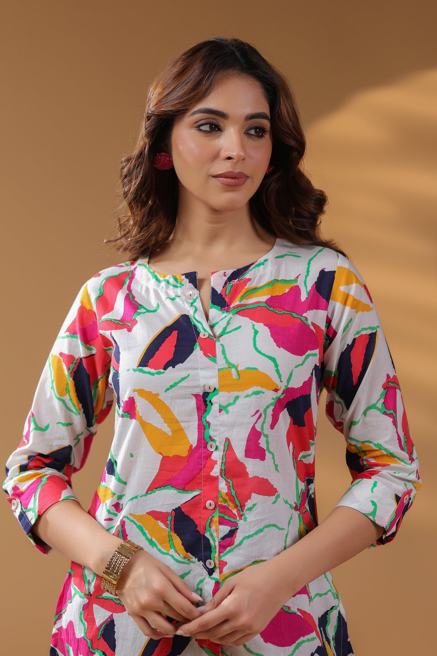 Women’s Cotton Floral Print Top