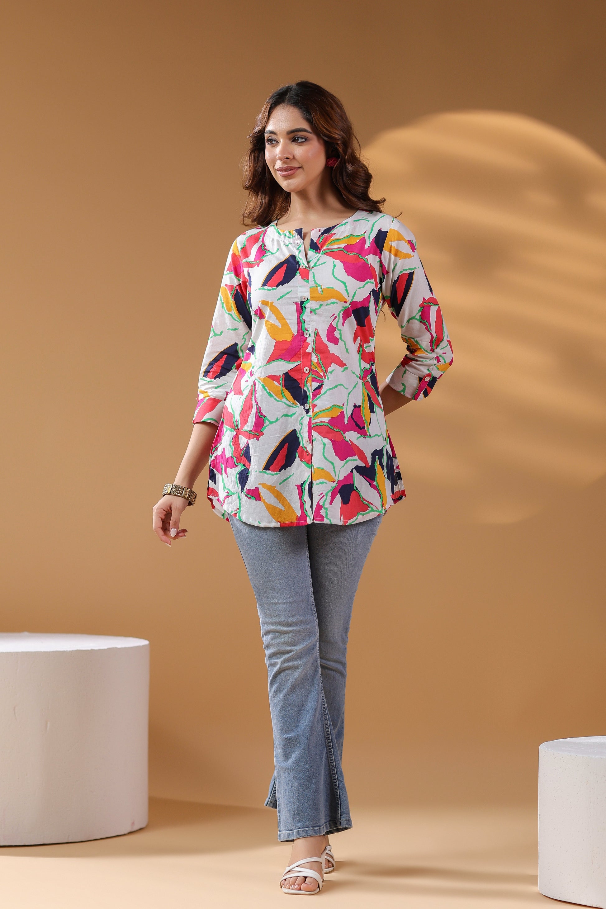 Women’s Floral Cotton Top