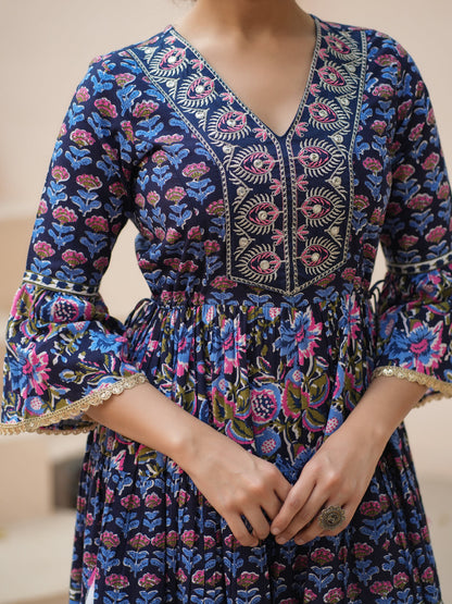 Women’s Printed Anarkali Style Kurta