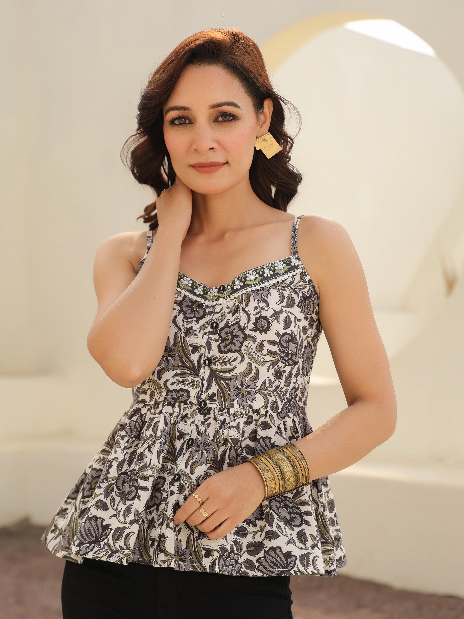 Women’s floral summer top
