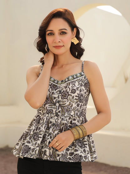 Women’s floral summer top
