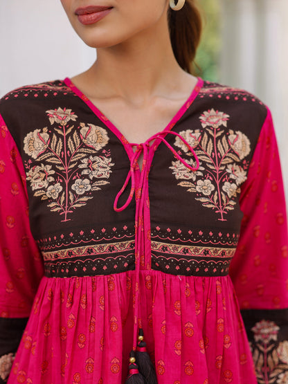 Women stylish cotton print top