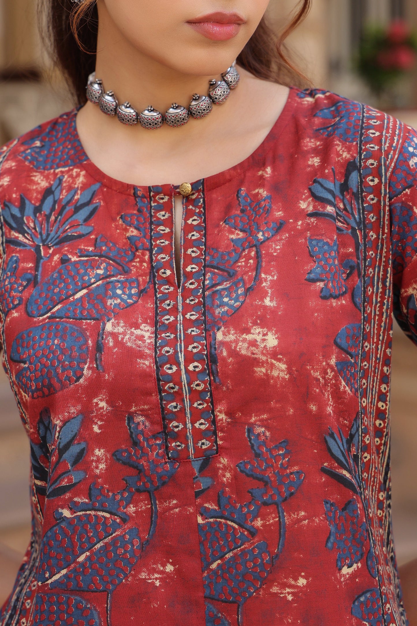 Women traditional floral kurta
