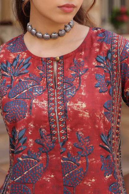 Women traditional floral kurta