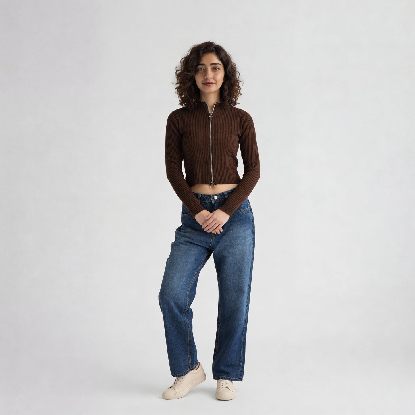 Full Sleeve Flat Knit Top