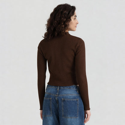 Full Sleeve Flat Knit Top