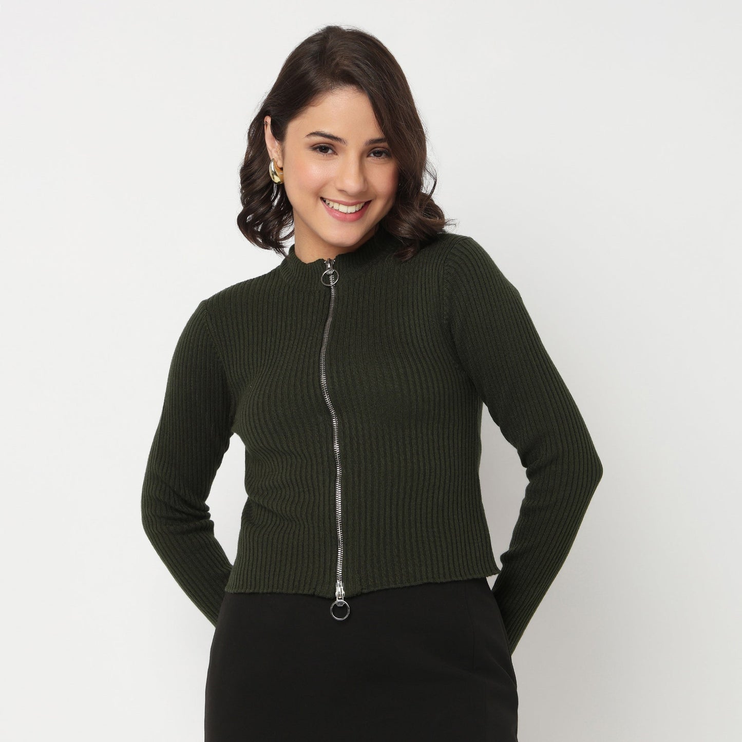 Full Sleeve Flat Knit Top