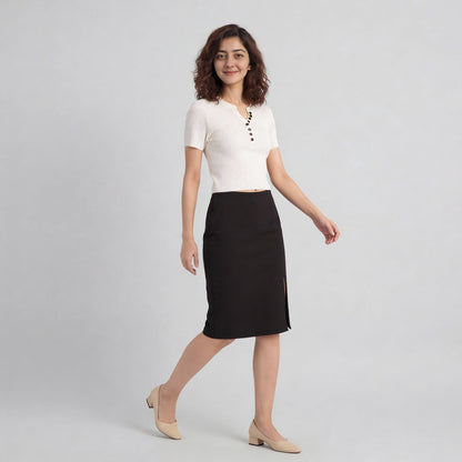 Solid Flat Knit Top