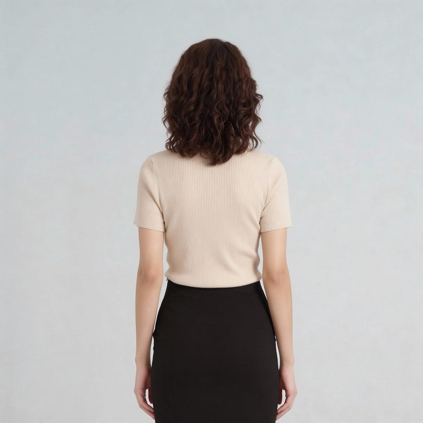 Solid Flat Knit Top