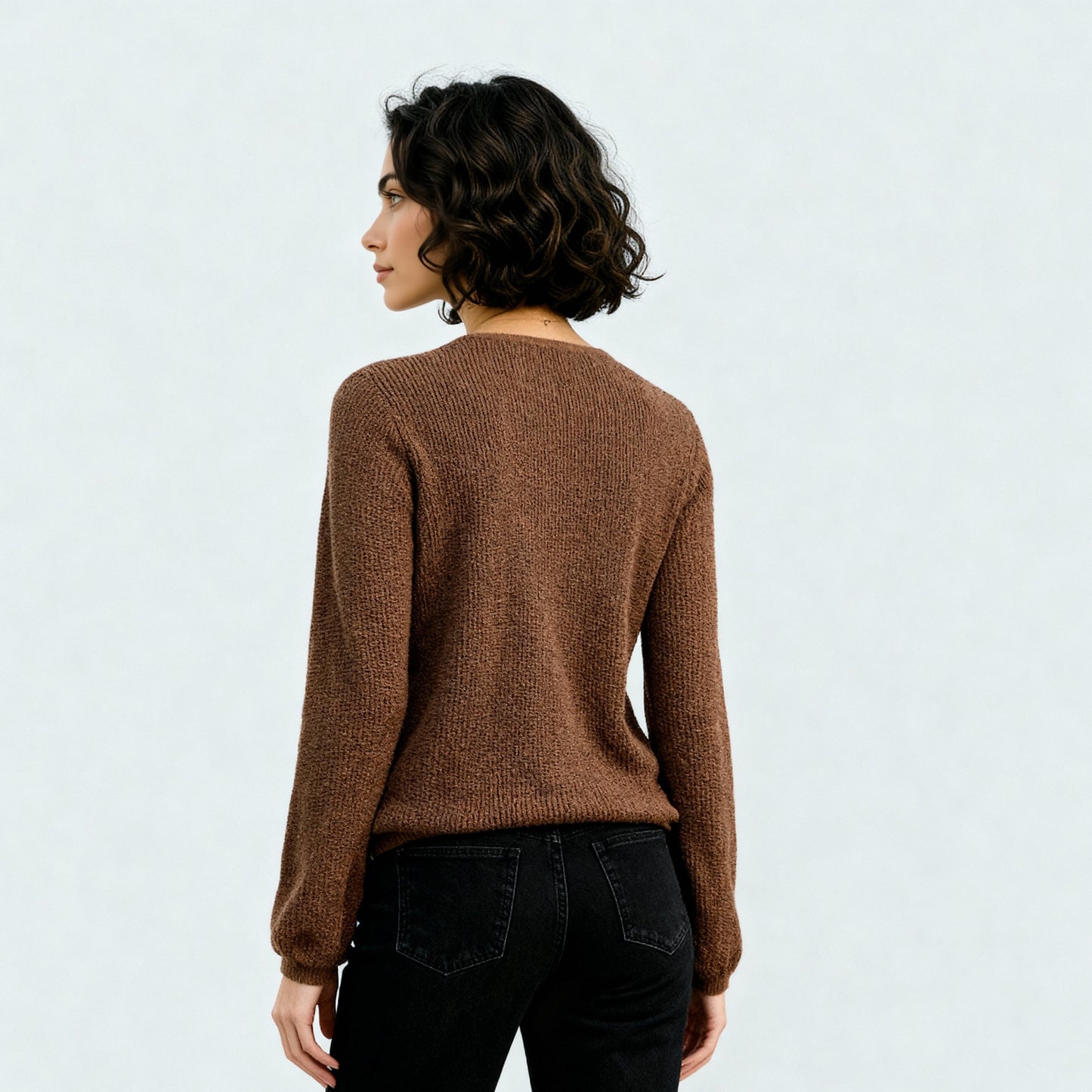 Solid Flat Knit Top