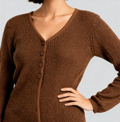 Solid Flat Knit Top