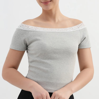 Off-Shoulder Solid Top