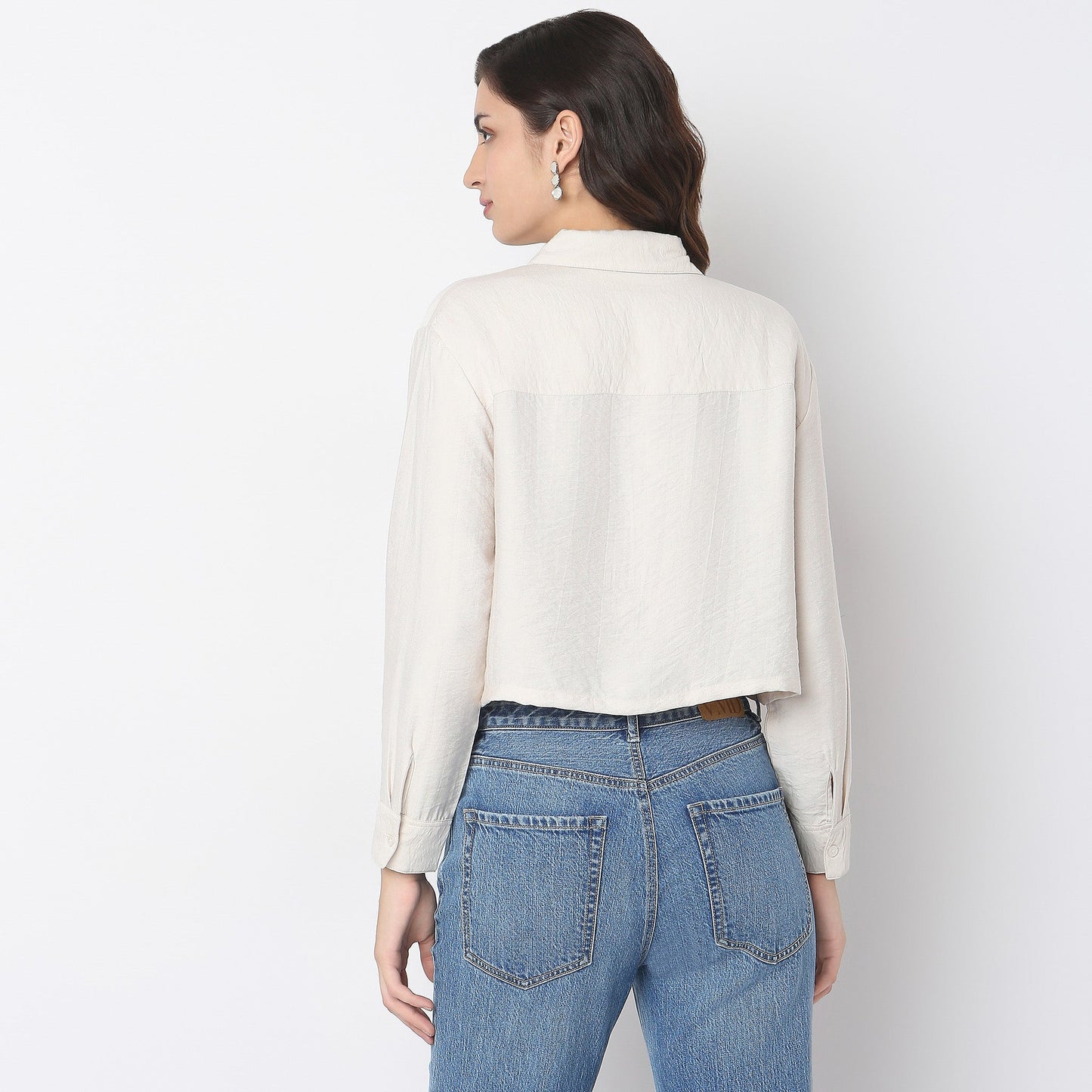Boxy Fit Solid Shirt