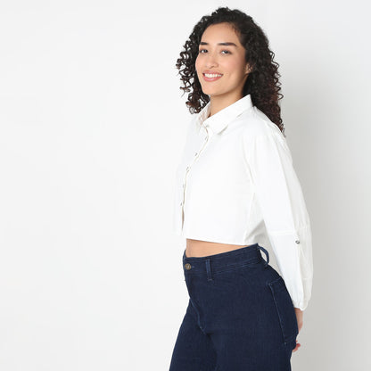 Betty Solid Vest with Button Opening.