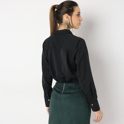 Regular Fit Solid Shirt