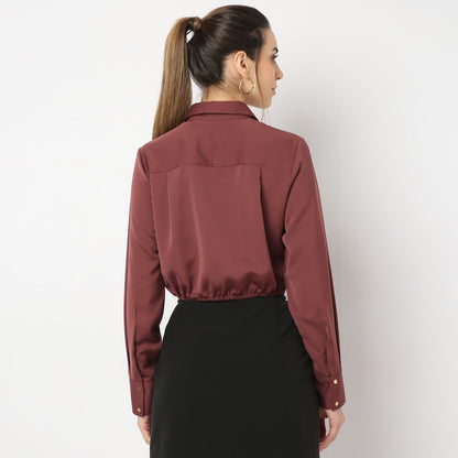 Regular Fit Solid Shirt