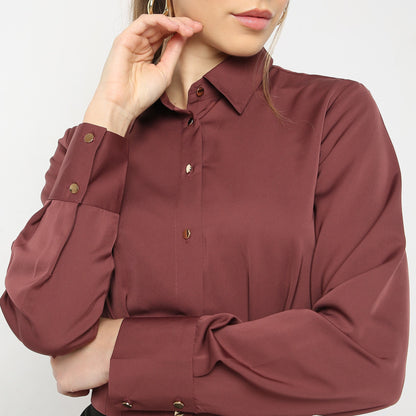 Regular Fit Solid Shirt
