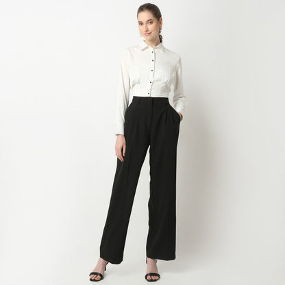 Regular Fit Solid Shirt