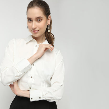 Regular Fit Solid Shirt