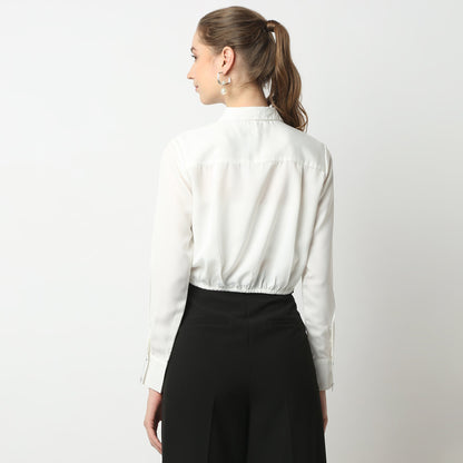 Regular Fit Solid Shirt