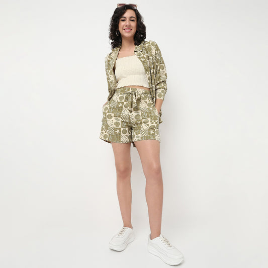 Order Now Women Tropical Shirt Collar Oversize Western Wear Shirt by Style Union