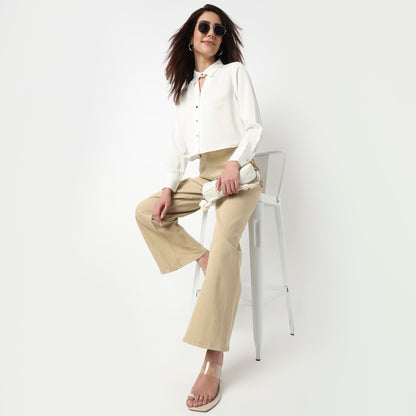 Cropped Full Sleeve Shirt