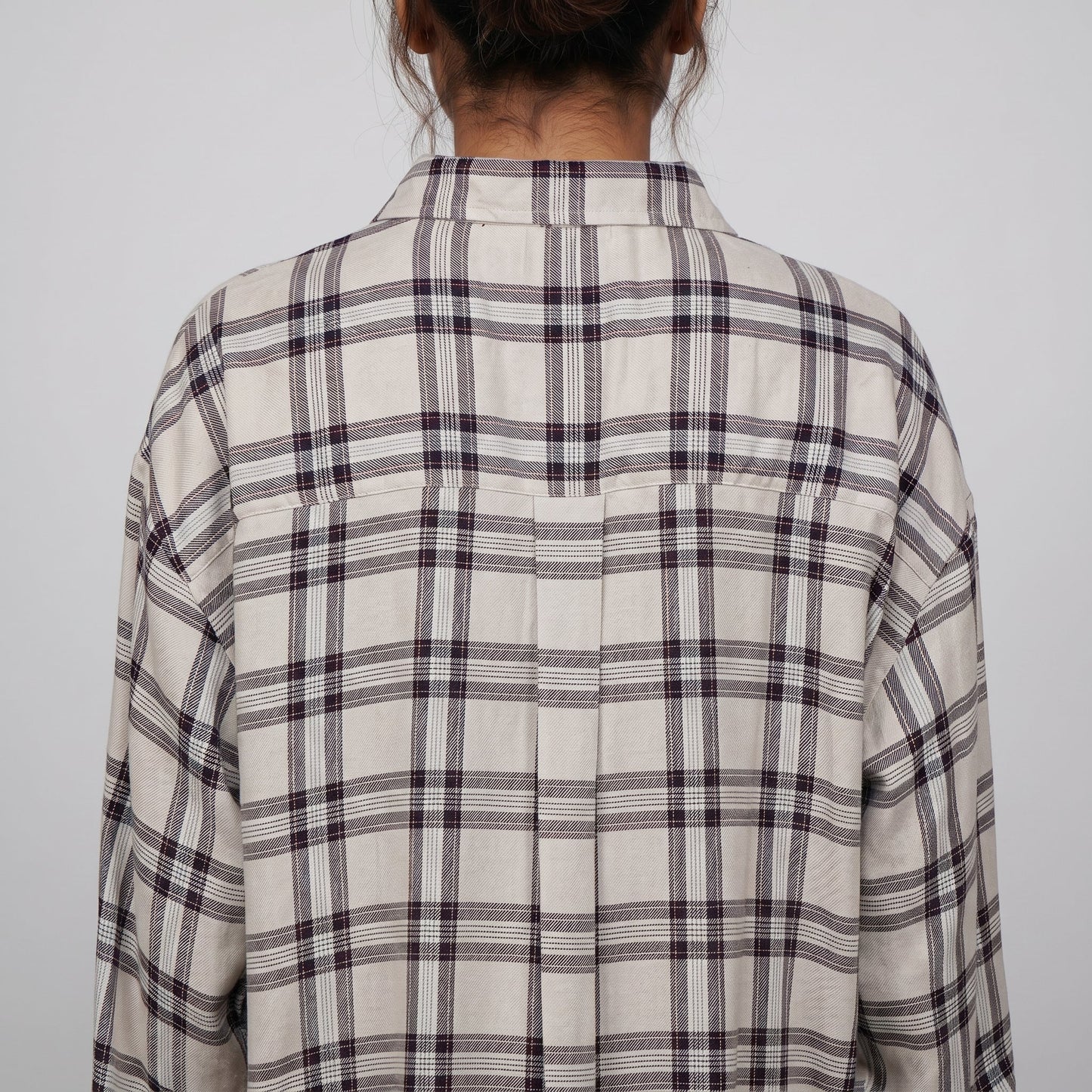 Checkered Longline Oversized Shirt