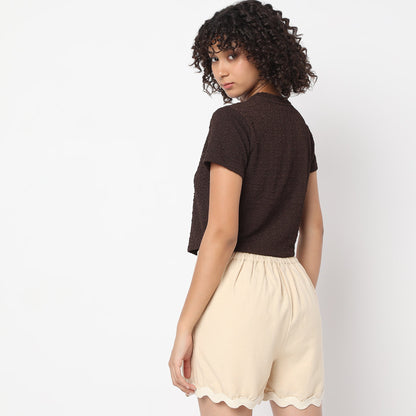 Skinny Fit Solid Top