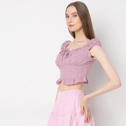 Regular Fit Solid Top