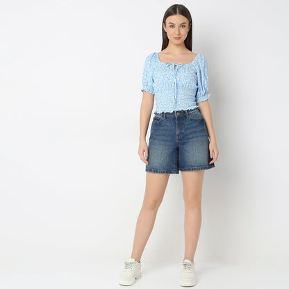 Regular Fit Printed Top