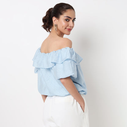 Boat Neck Short Sleeve Betty Top