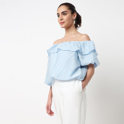 Boat Neck Short Sleeve Betty Top